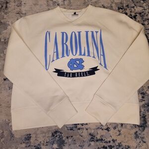 Cream Carolina Tar Heels Womans Sweater